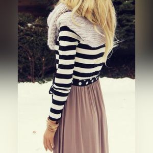 Filly Flair Soft Stretchy Sweet Batton Maxi Dress Sz M